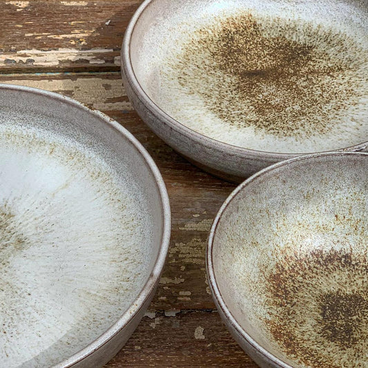 getöpfert handarbeit servierschalen