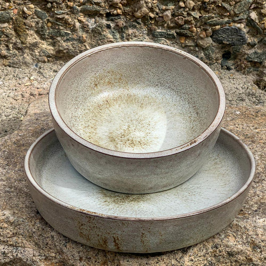 getöpfert handarbeit servierschale